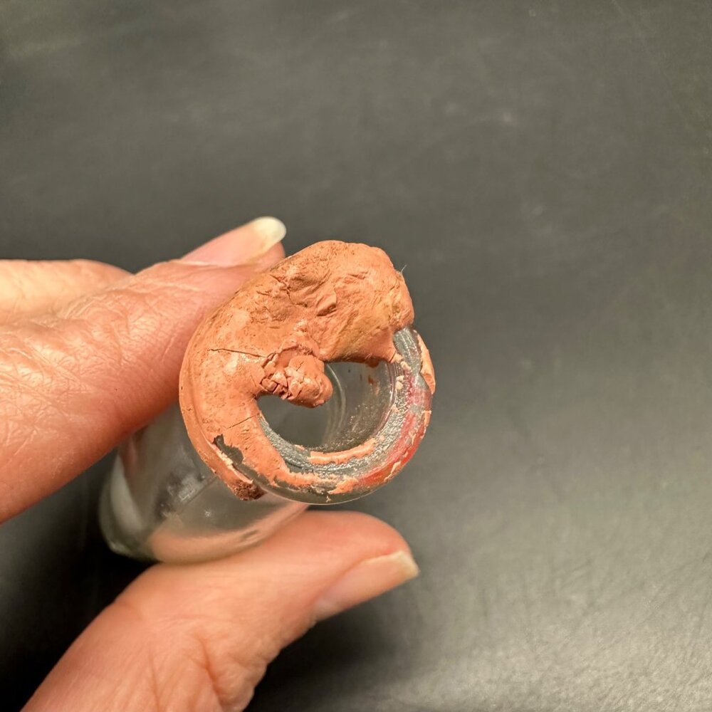 Vintage Glass Baby Bottles Evenflo Calcisalin Sample 1950s Nursery Decor - Picture 9 of 10